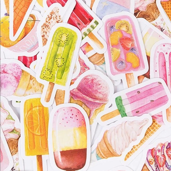 Urban Outfitters Other - ☀️5/$25☀️ 23pcs Pack of Ice Cream Stickers